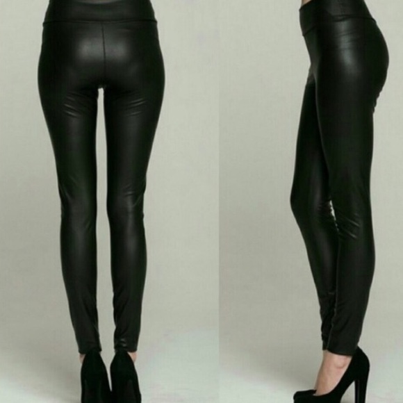 LAST PAIR ❤️ NWT LEATHER LEGGINGS - Picture 2 of 2